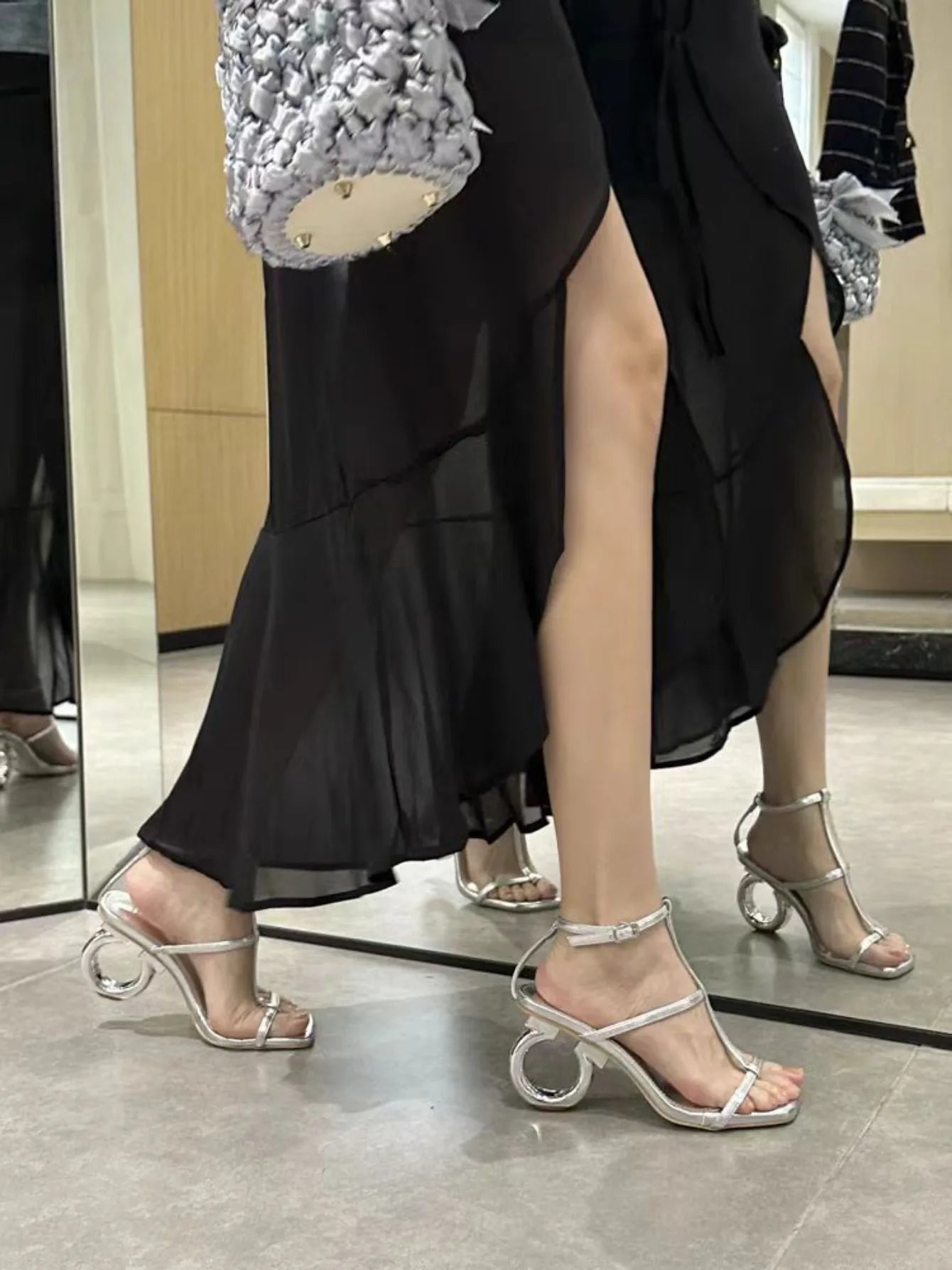 Shoes for Women Heel  Sandals  Luxury Designs Sandals Ankle Buckle Strap Clip Toe Roman Casual Beach Shoes Summer Ladies Heels