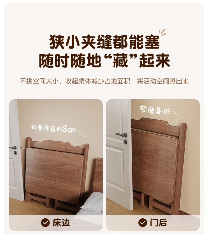Folding desk, student home computer desk, bedroom small apartment study table, bedside writing desk, simple table
