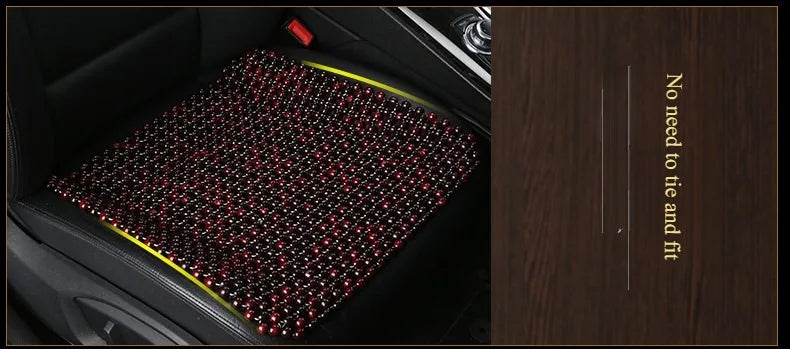 Summer  Wooden Bead Seat Cushion  Stitched by Hand  Comfortable and Breathable  Suitable for Office, Home and Car