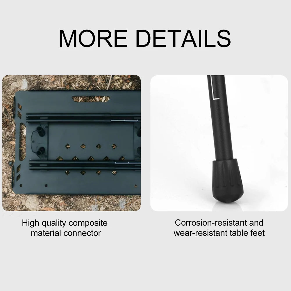 Folding Workbench Legs Metal Foldable Camping Table Legs Adjustable Height Coffee Table Furniture Legs Outdoor Travel Equipment