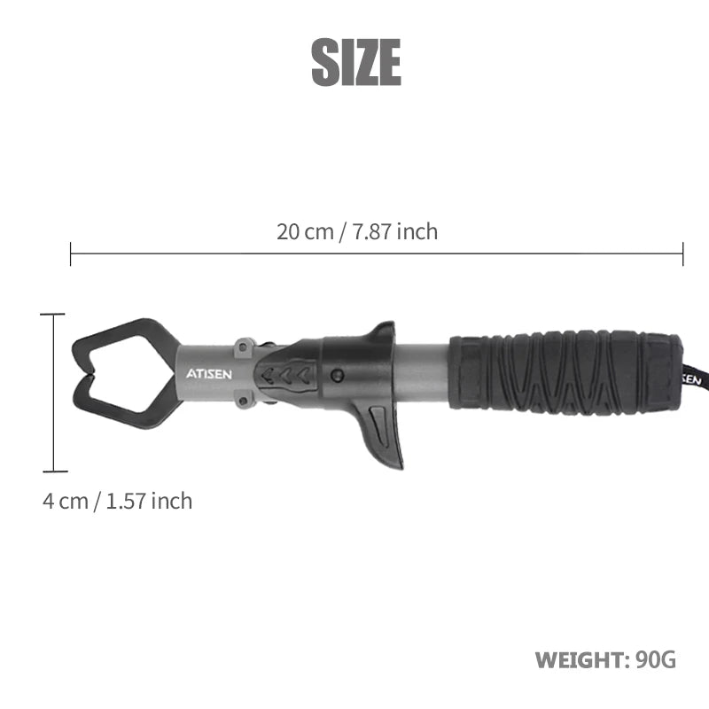Fish lip pliers Grab Grip Tool Stainless Steel fish Holder Fishing tool Extended version TPR Handle Fishing Men's fishing tackle