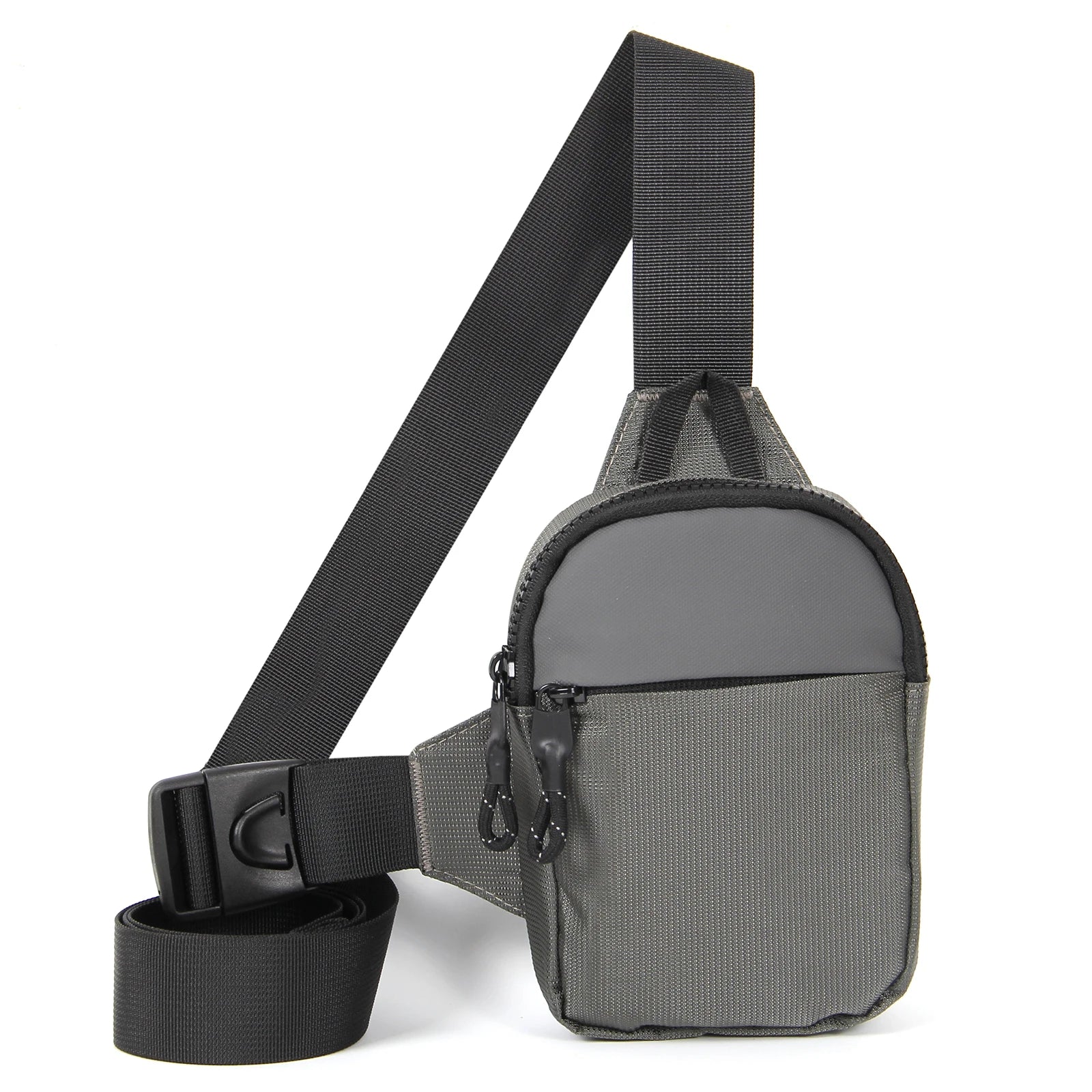 Casual Men Shoulder Chest Bag Nylon Waterproof Outdoor Sport Running Cycling Belt Bag Large Capacity Travel Phone Pouch Bag