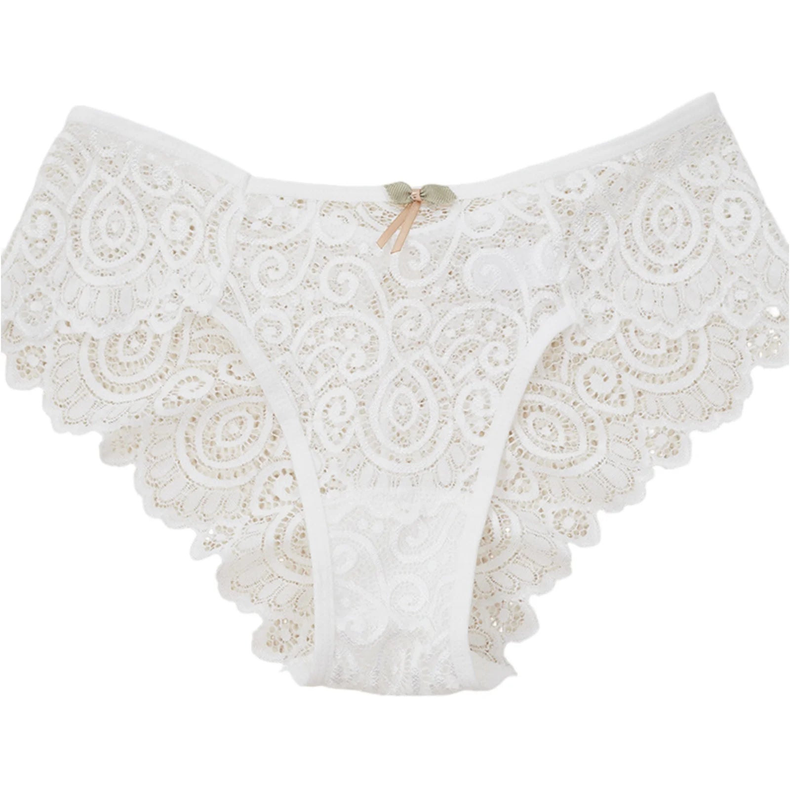 Lingerie Sexy Underwear Lace Panties Female Water Drop Sexy Mid-waist Underwear Exquisite Crotchless Shorts Solid Lingerie