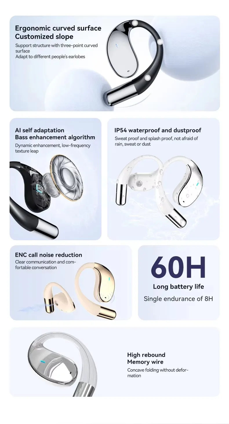 Bluetooth Headphones Wireless Earphones Bass Stereo Sport Headphone Headset with Mic Audifonos  Fit iOS Android Ideal