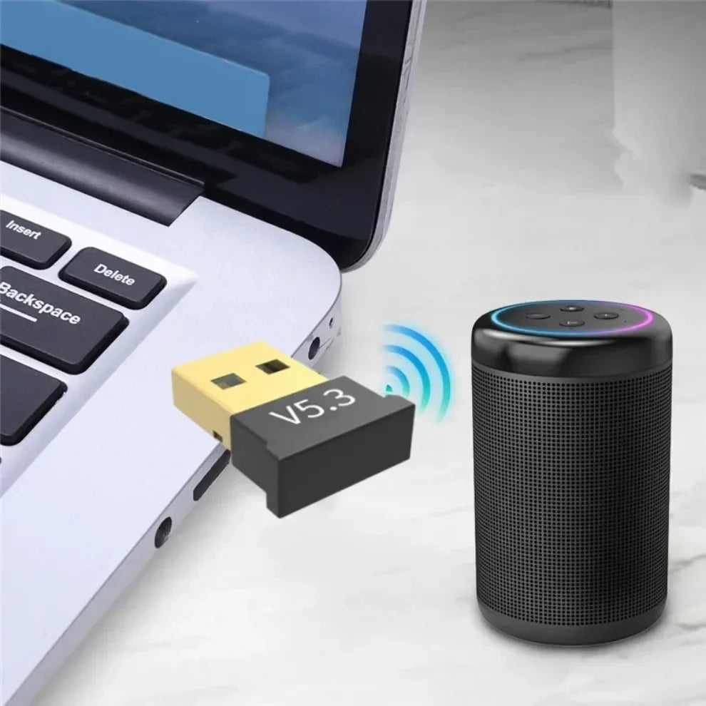 Bluetooth 5.3 USB Bluetooth Wireless Adapter for PC Dongle Adapter Wireless Mouse Keyborad Music Audio Receiver USB Transmitter