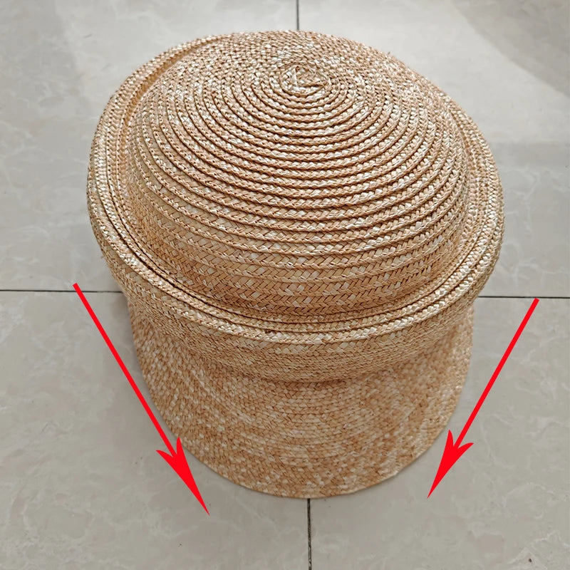 Summer Sun Woman Hat Irregularly Straw Hat Visor Hat Newsboy Hat Outdoor Activities Street Beach Travel Derby Hats Base