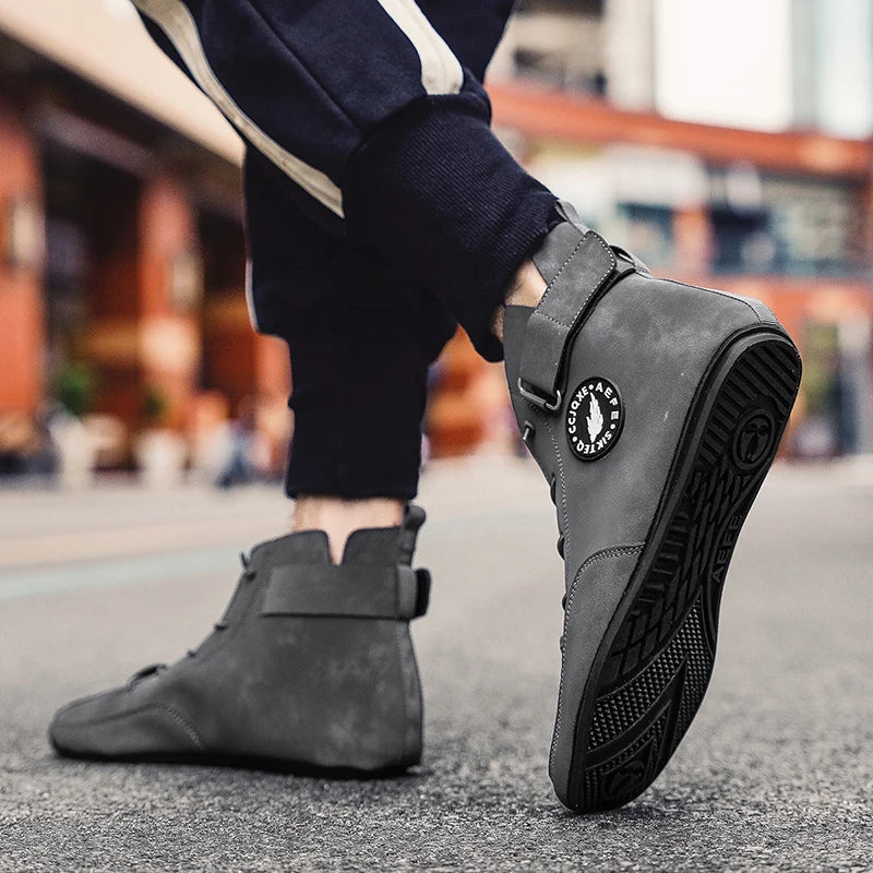 Men's Shoes Non Slip Walking Flats Comfortable Thin Bottom Lace Up Casual Shoes for Men Work Office Driving Shoes Men Footwear