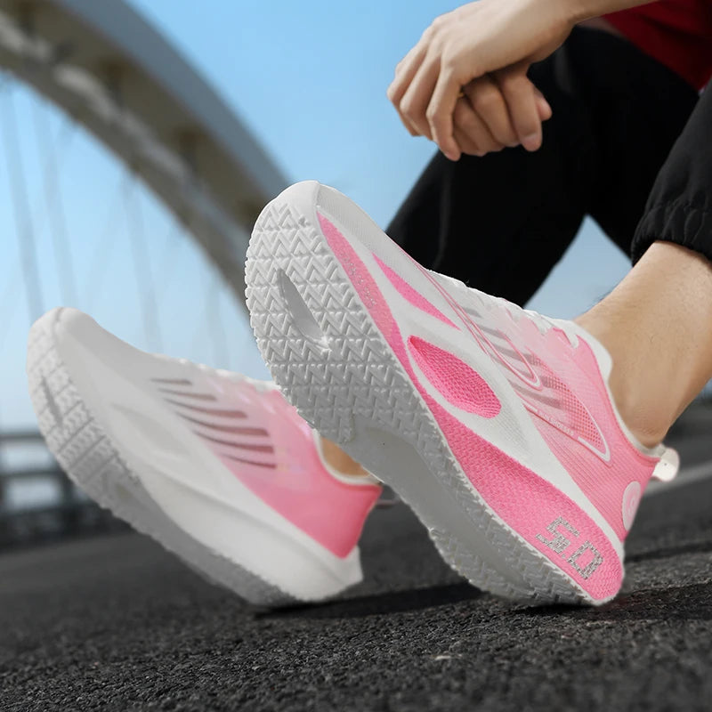 Casual Sports Shoes for Men&Women,Sneakers Platform Running Carbon Plate,Marathon Racing,Shock-absorbing,Athletics Training Shoe