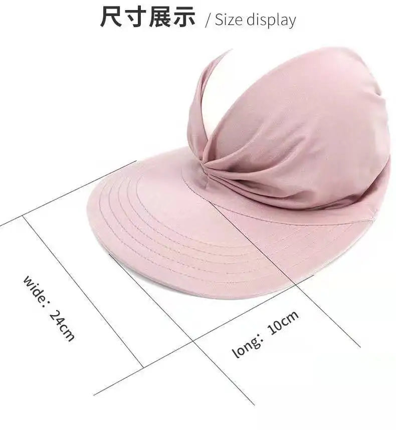 summer hats for women Anti-UV Wide Brim Visor Caps Summer Travel Cap Fashion Beach Sun hat Sun Protection