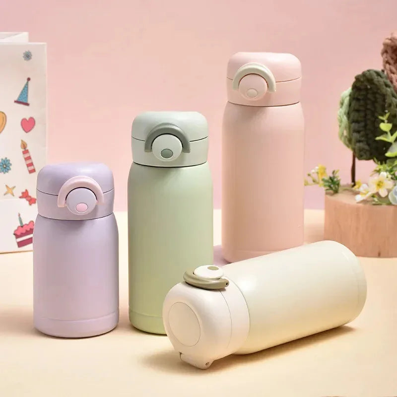 Mini Thermos Cup 220ml/350ml, Stainless Steel Thermal Cup, Insulated Water Bottle, Ideal Gift for Children