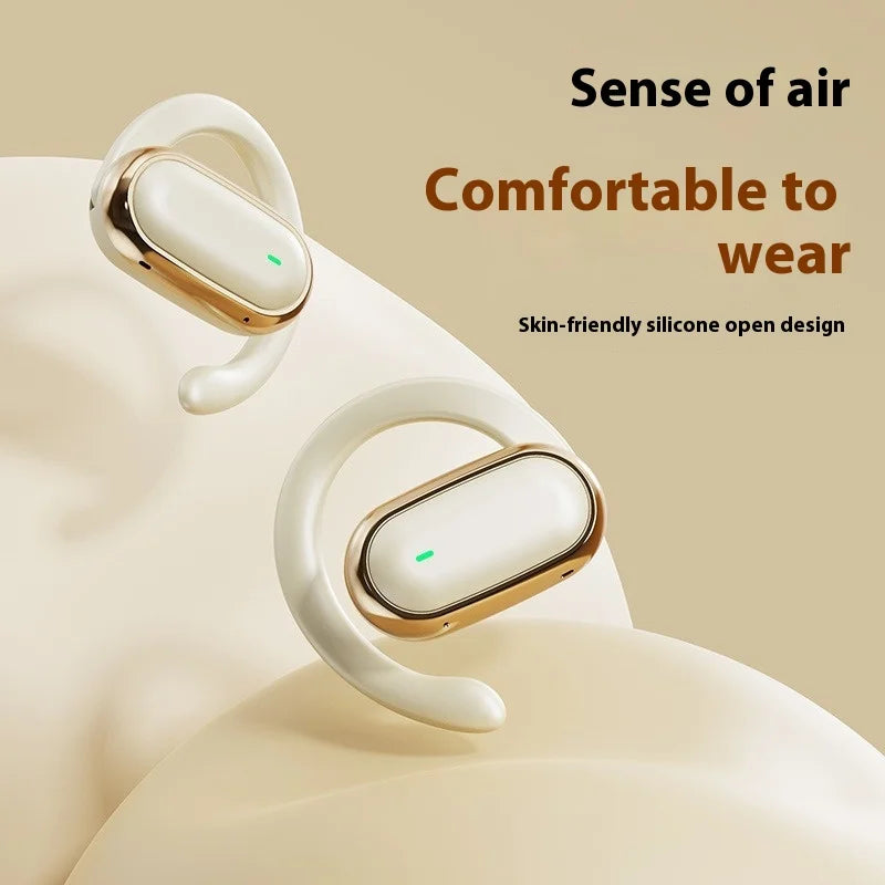 Wireless Bluetooth Earphones, Ear-hook Earbuds Power Display Earphone for iPhone HD Sound Headphones Sports Music Headsets
