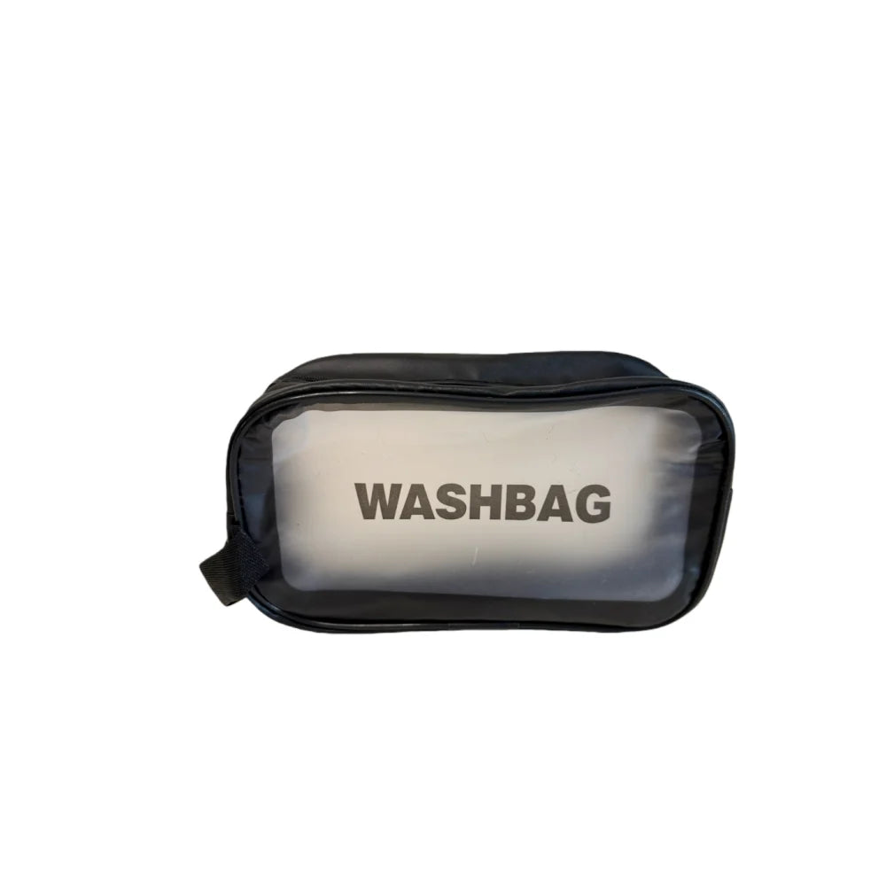 Portable Cosmetic Bag Large Capacity Dust Proof Make Up Storage Handbags PVC Fashion Transparent Travel Wash Bags