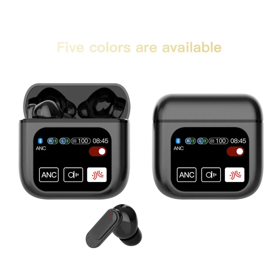 Bluetooth 5.4 Wireless Earphones LED Digital Display Gaming Headset Sport Headphones HiFi Sound Low Latency Earbuds