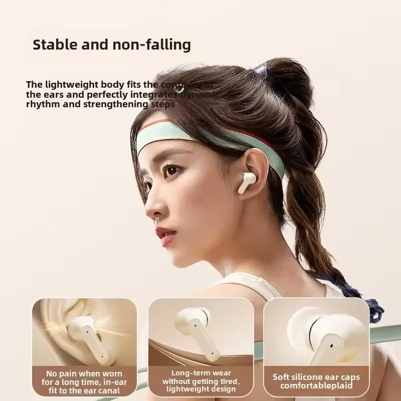 Wireless Bluetooth earphones with LED intelligent digital display, long battery life, in ear comfortable wearing