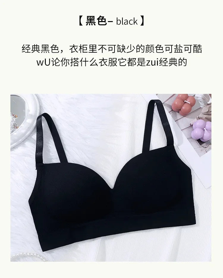 Sexy Women Bra Panties Set G-String Sports Bra Crop Top Seamless Underwear Fitness Bra Top Thongs Female Lingerie Set Intimates