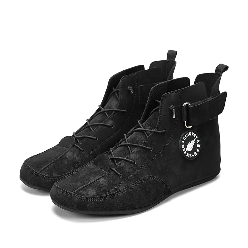 Men's Shoes Non Slip Walking Flats Comfortable Thin Bottom Lace Up Casual Shoes for Men Work Office Driving Shoes Men Footwear