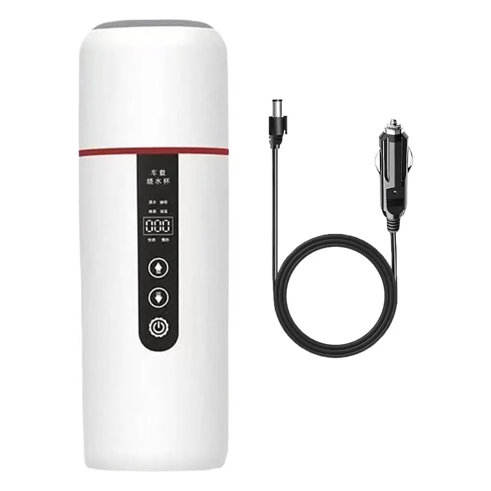 12V 24V Car Heating Cup 500Ml Electric Kettle Water Heater Boiling Mug Boiler Thermostatic Tumbler Termos Thermos Thermal Mug