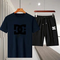 2026 Summer Men's Outdoor Leisure Sports Jogging Fitness Quick-Dry Set - Round Neck Short-Sleeved T-shirt and Shorts 2-Piece Set