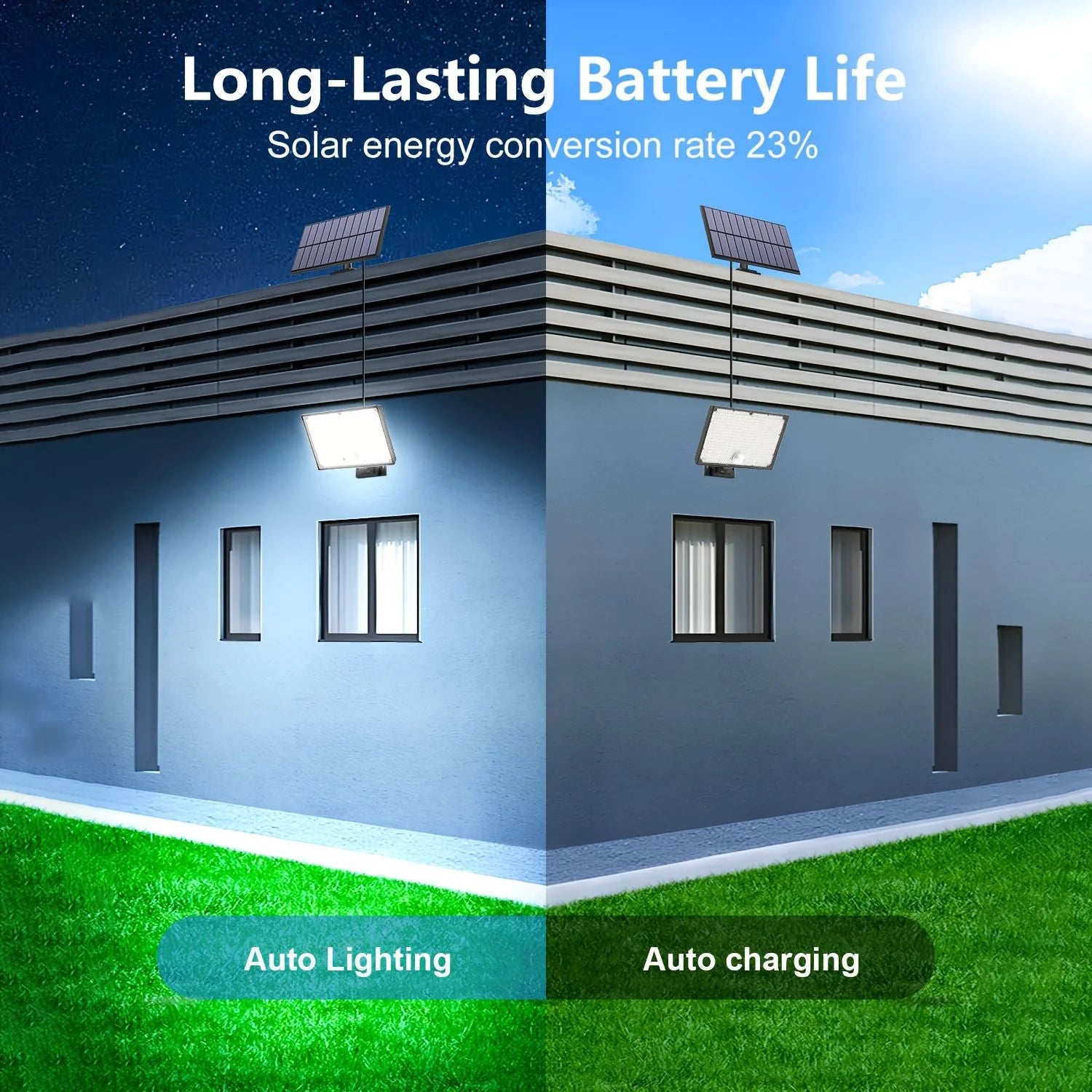 Solar Lights Outdoor 400LED Remote Solar Security Lights Outdoor Motion Sensor Waterproof Solar Wall Lamp Garden Patio Yard