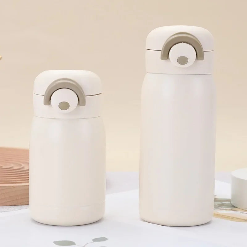 220ml/350ml Mini Thermos Cup Pocket Cup Stainless Steel Thermal Coffee Mug Vacuum Flask Insulated Hot Water Bottle Kids Gift