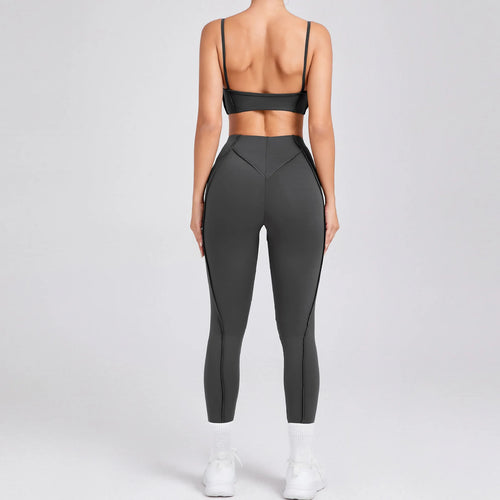 1/2 Pcs Yoga Bra Sets for Women Gym Suit Fitness Outfit High Waist Workout Leggings Activewear