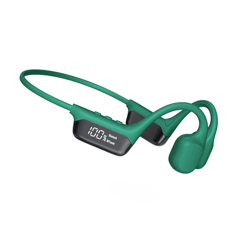 Bluetooth 5.4 Bone Conduction Wireless Headphones LED Display 32GB MP3 Player IPX8 Waterproof Swimming Sports HIFI Music Headset