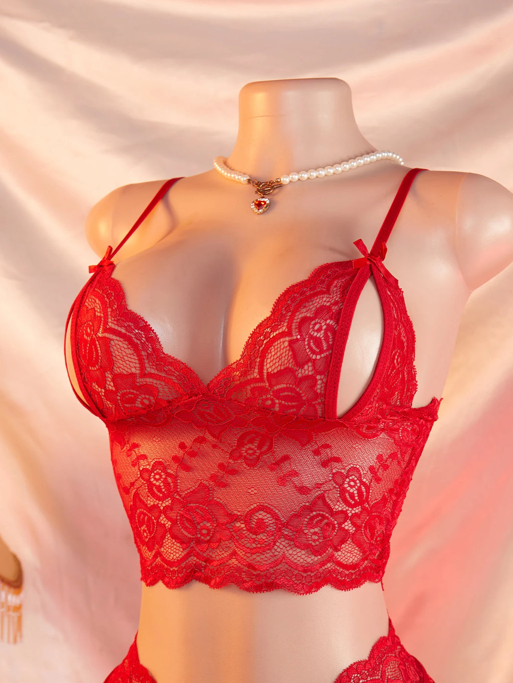 Women's open Bra Briefs Set Sexy Beauty blue Tops Lace Push-up Bras and Panty Sets Wire Free Lingerie Solid Intimates Underwear