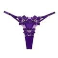 Lingerie Temptation Flower Transparent Embroidery For Girls Korean Underwear Women Panties T Back Thongs String Briefs