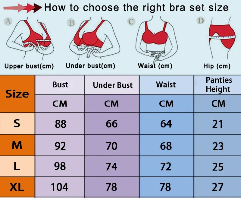 Red Bra Set For Women Transparent Erotic Underwear Hot Sexy Lingerie Woman Babydoll Dress Bra And Panties Two Piece Sets