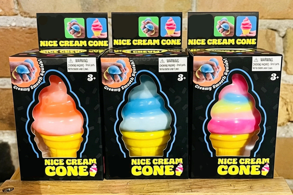 Needoh Nice Cube By Schylling Sensory Squeeze Toy Ice Cream Color Squishy Stress Relief Fidget Toys Children Adults Collectable