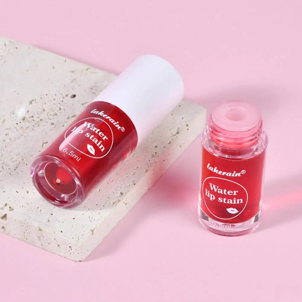 Lakerian Water Lip Stain Moisturizing Water Tint Lip Glaze Long Lasting Hydration Non-Stick Waterproof Lip Tint Natural Makeup