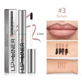 Lipliner Peel Off Lip Liner Stain Peel Off Lip Liner Tattoo Waterproof Matte Long-Lasting Brown Nude Lip Color Cosmetics Makeup