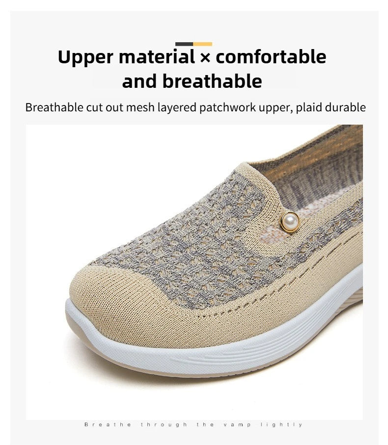 Shoes for women 2026 Spring Autumn hot casual shoes with soft soles lightweight single shoe for women breathable mother shoes