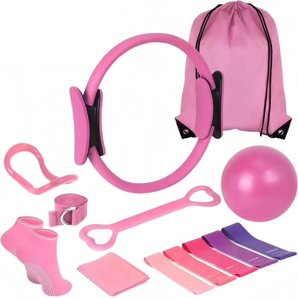 13Pcs/Set Yoga Pilates Fitness Kit Portable Professional Training Equipment Weight Loss Body Shaping Home Fitness Tools