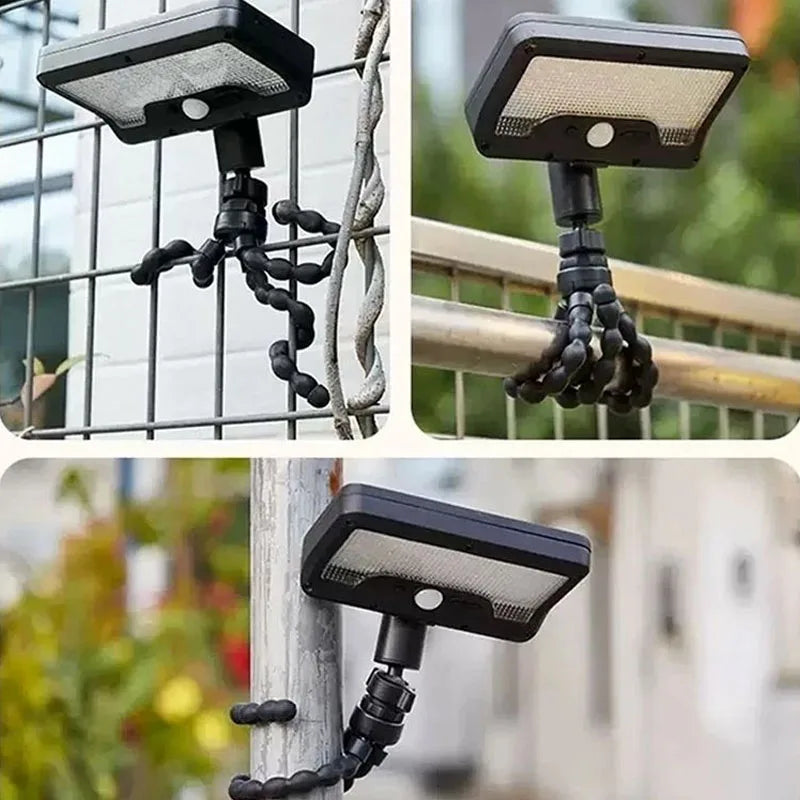 Solar Pathway Lights 92 LEDs Motion Sensor Garden Light Type-C Rechargeable Adjustable Angle for Walkway Driveway Sidewalk Patio