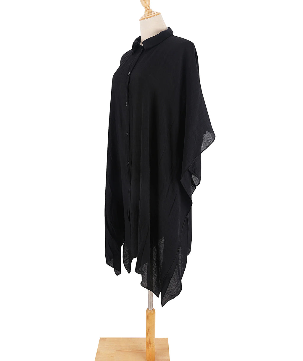 Summer Casual  Sunscreen Beach Dress Woman Bikini Cover-up Swimsuit Solid Sexy Beachwear Loose Cardigan Sun Protection Dresses