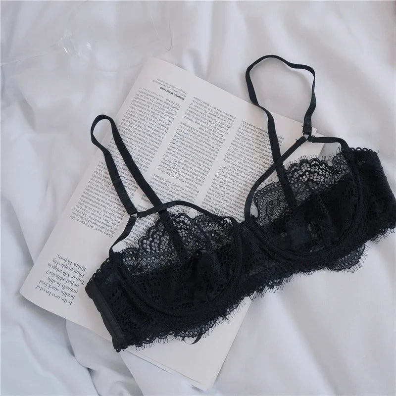 Women's Underwear Bralette Set Sexy Lingerie Lace Erotic Brassiere Female Underwear Lace Bra Panties G-String Bra and Brief Sets