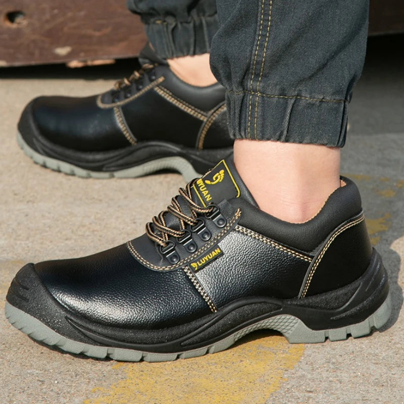 Steel Toe Shoes for Men Women Lightweight Anti-smash Steel Toe Sneakers Indestructible Work Boots Construction Safety Shoes