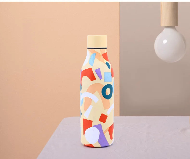 Cup Thermal Bottle for Coffee Travel Mug Insulated Tumbler School Water Bottle Stainless Steel Thermo Thermos Hot Themo Carry