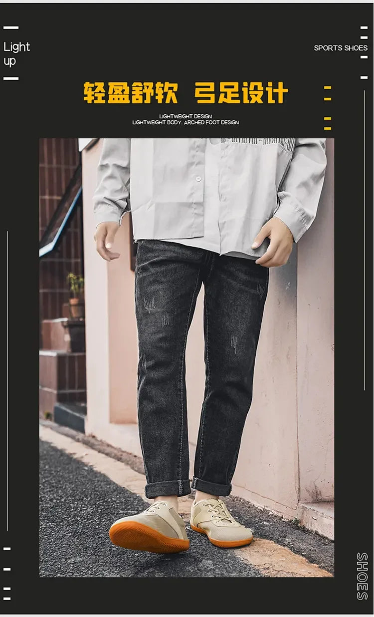 Men's barefoot walking shoes with wide toe and scattered minimalist shoes, suitable for gyms, driving offices.