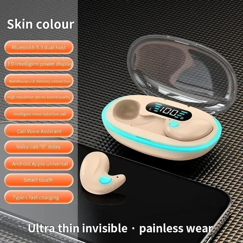 Bluetooth Wireless Headphones Earbuds Ear Hooks Bluetooth Earphones Bass Noise Reduction Earbuds HiFi Stereo Headsets