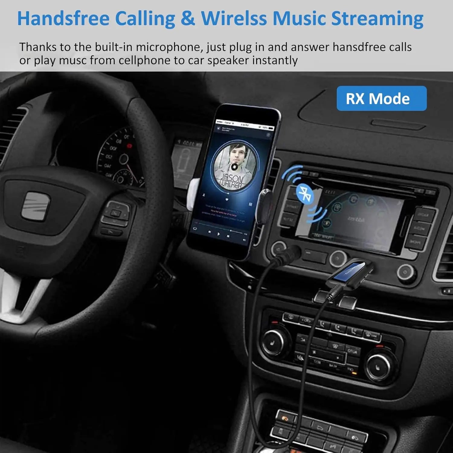 USB Bluetooth 5.0 Audio Transmitter Receiver LCD Display 3.5MM AUX RCA Stereo Wireless Adapter Dongle For PC TV Car Headphones