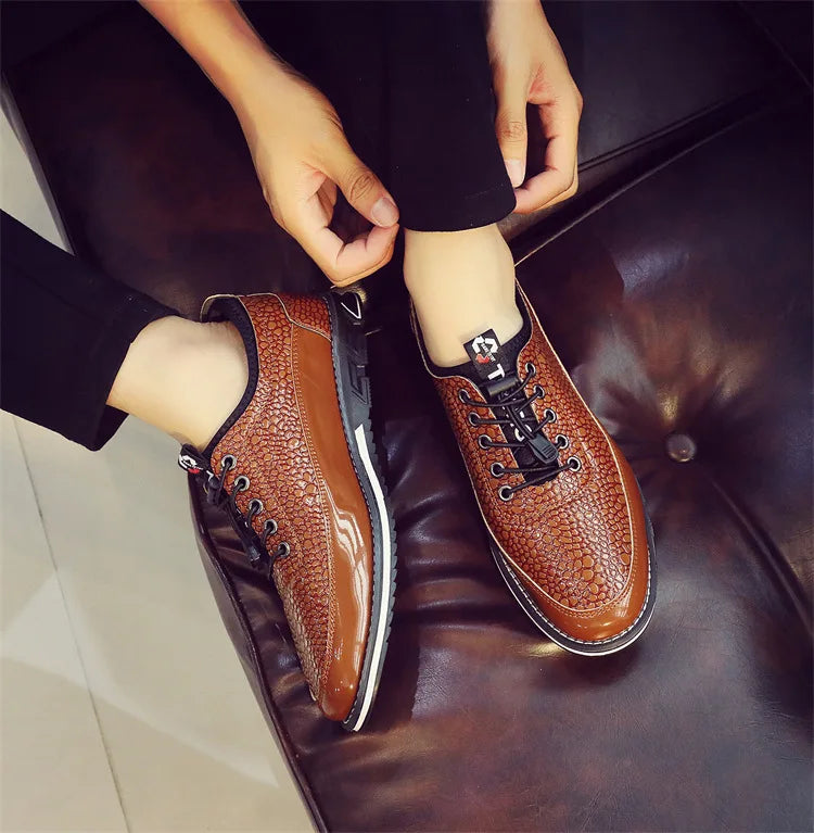 Men's Shoes Soft Bottom Soft Leather Casual Shoes New Spring Trendy Design Men's Footwear Men's Sports Shoe Zapatos Para Hombre