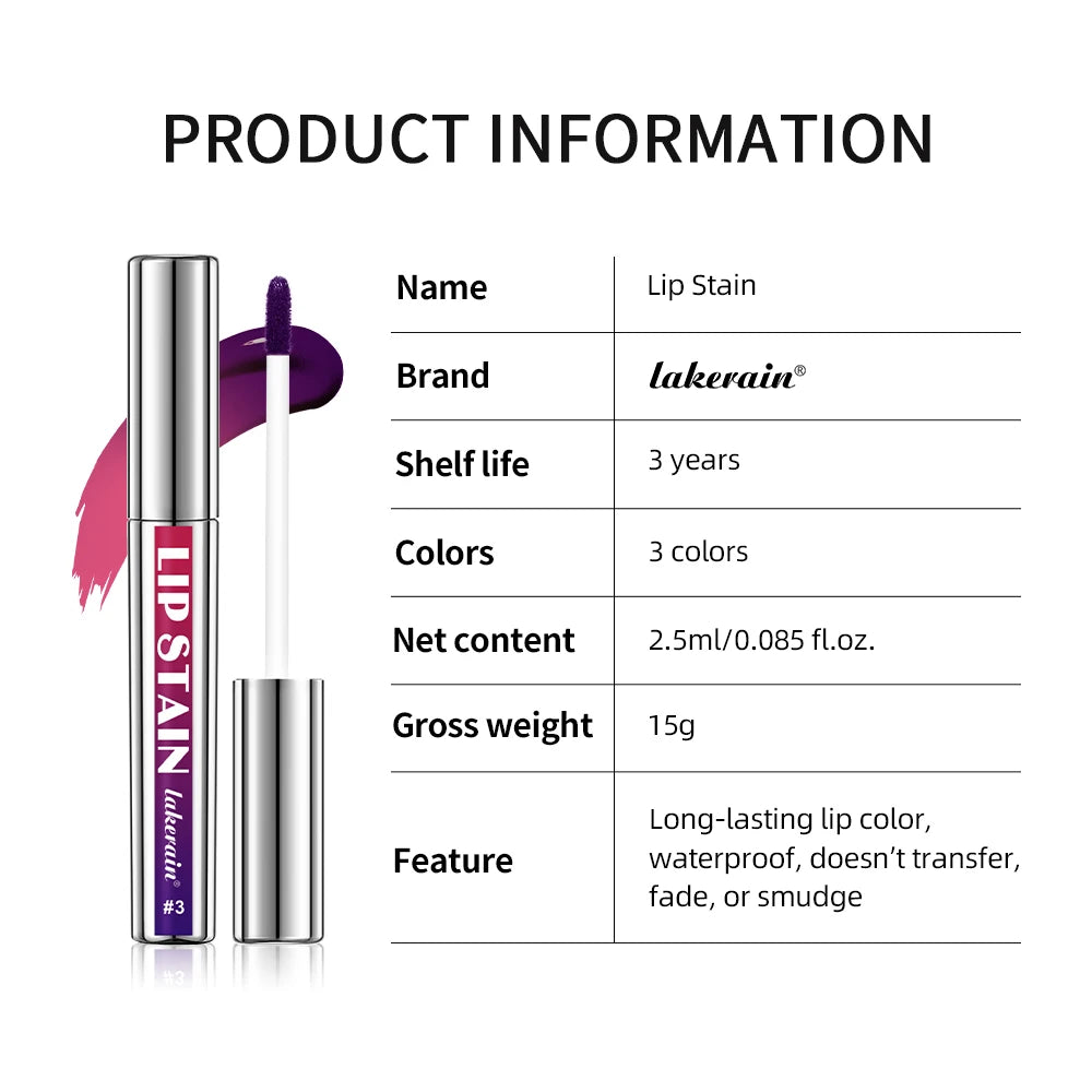 Lakerain Peel Off and Reveal Lip Stain - Long Lasting, Waterproof Pink Lip Tint, Transfer Proof Natural Lip Stain