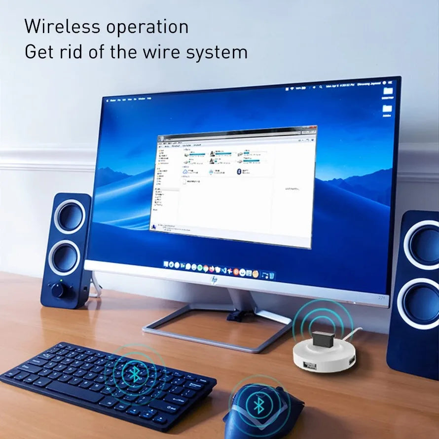 USB Bluetooth Adapter Bluetooth 5.4 5.3 5.1 5.0 Dongle Wireless Audio Transmitters Receiver For PC Laptop Windows 11/10/8.1/7