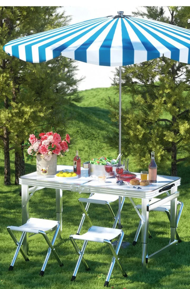 Folding Multi-functional Outdoor Tables Portable Adjustable High Outing Picnic Writing Camping Table Creative Outdoor Furniture