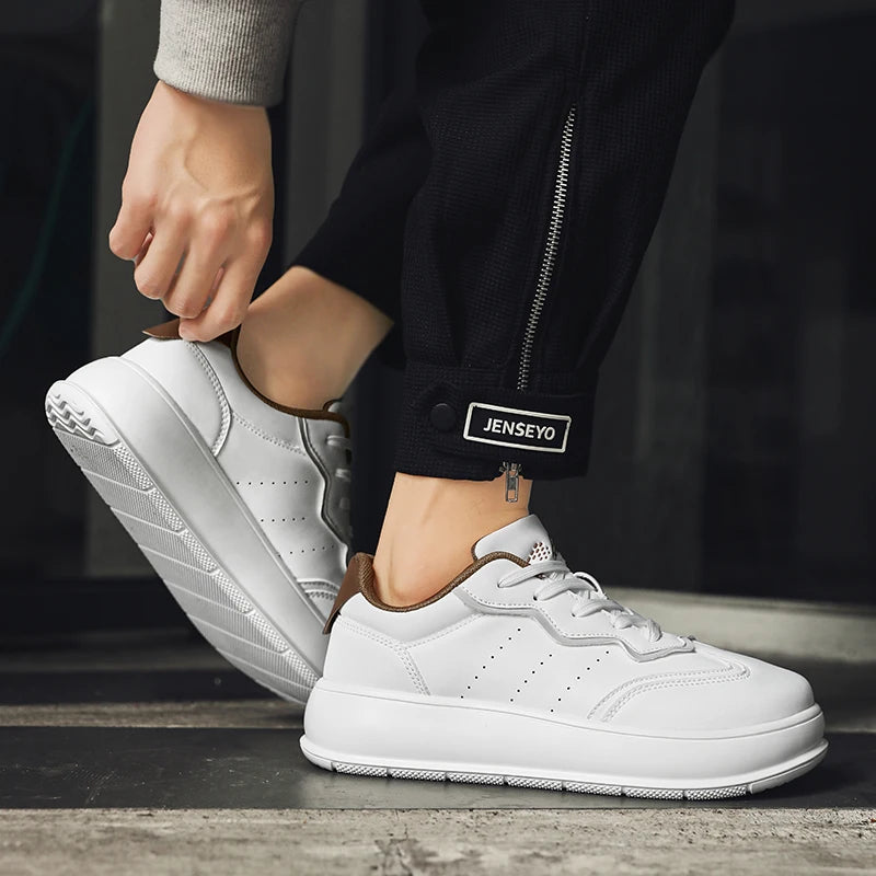 Outdoor Barefoot Shoes for Men Minimalist Comfortable Zero Soles Wide Toe Walking Shoes Platform Casual Sneakers Board Footwear