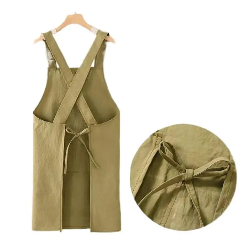 Z. Cooking Kitchen Aprons Breathable Wear Resistant Adult Waist Aprons Anti Fouling Soft Restaurant Work Clothes Home