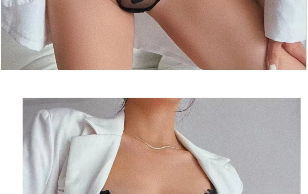Women Lace Lingerie Set Elegant Sexy Bra Set See Through Underwear Ventilate Ladies Bra and Panty Set