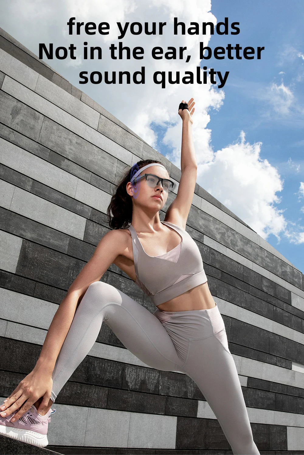 F01 F02 Bluetooth 5.3 Smart Glasses, Open Audio For Calls/Music, Long Battery, For Driving & Sports, Compatible With iOS Android